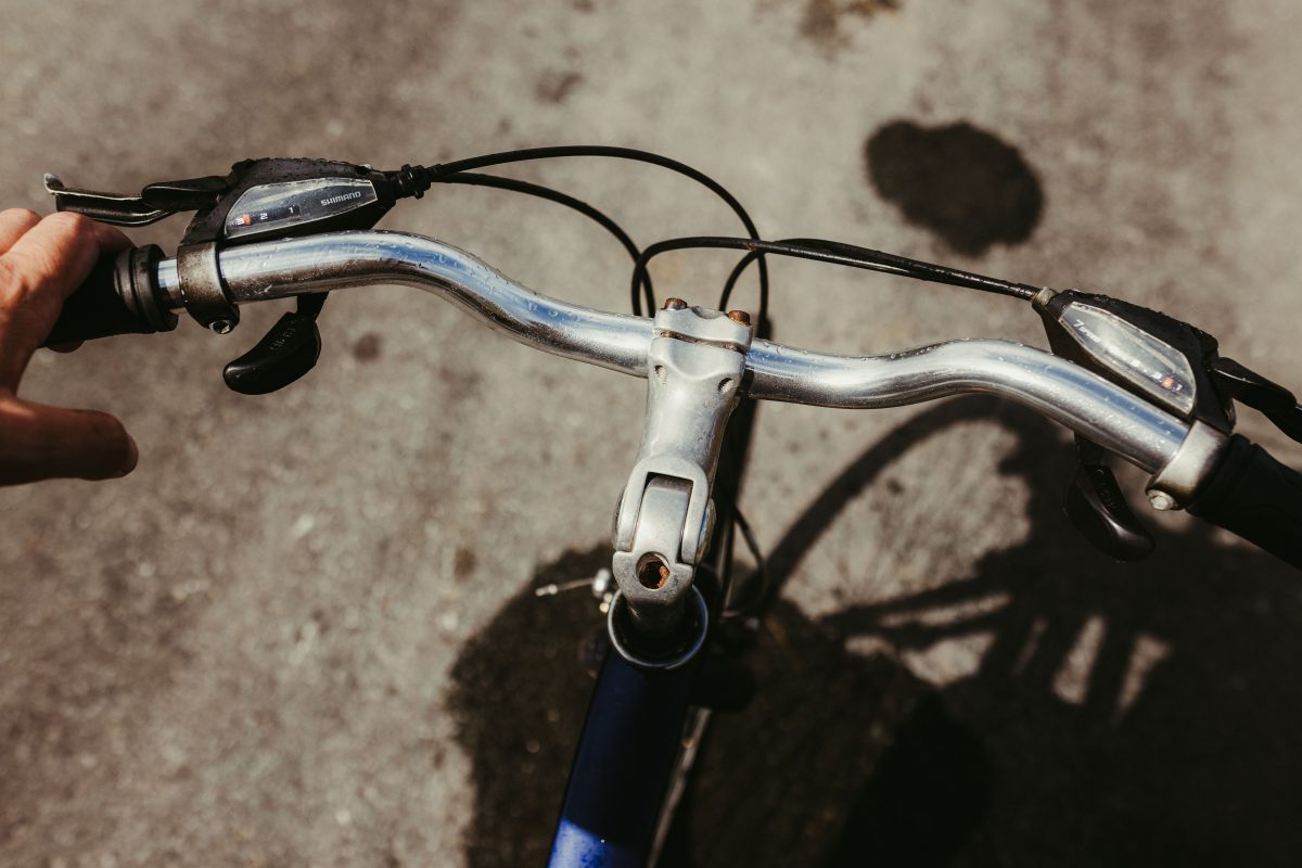 Fahrradlenker aus Sicht des Radfahrers